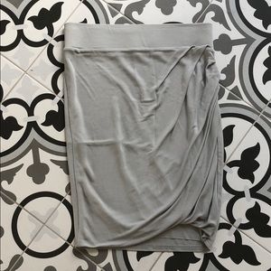 Helmet Lang gray pencil style skirt